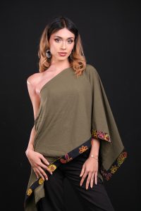 Olive Draped Shrug