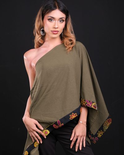 Olive Draped Shrug