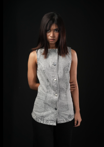 Structured Denim Vest